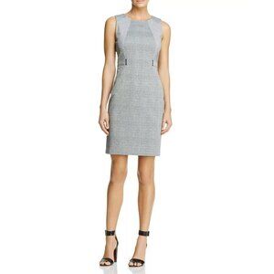 CALVIN KLEIN Women's Faux Belt Sheath Dress Size 6 In Gray